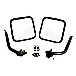 Side Mirror Kit PAIR for Jeep CJ Wrangler YJ Black 1976-1995 RT30002 - Picture 1 of 1