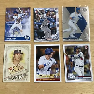6 Baseball Card Lot Cody Bellinger Dodgers Topps Donruss Bowman Mosaic - Picture 1 of 1