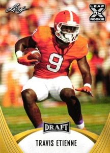 Tarjeta de draft de novato Travis Etienne 2021 Leaf - Imagen 1 de 4