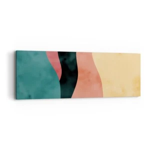 Cuadro Sobre Lienzo 90x30cm Cuadros Pared Multicolor Abstracción Moderno Art - Imagen 1 de 10