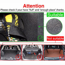 1x Car Auto Back Rear Trunk Seat Elastic String Net Mesh Storage Bag Pocket Cage