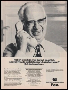 Deutsche Post - Reklame Werbeanzeige Original-Werbung 1977 (1) - Afbeelding 1 van 1