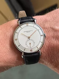 Vintage Vacheron & Costantin Drop Case Steel Cal 450 Manual Wind 1945 Rose - Picture 1 of 10