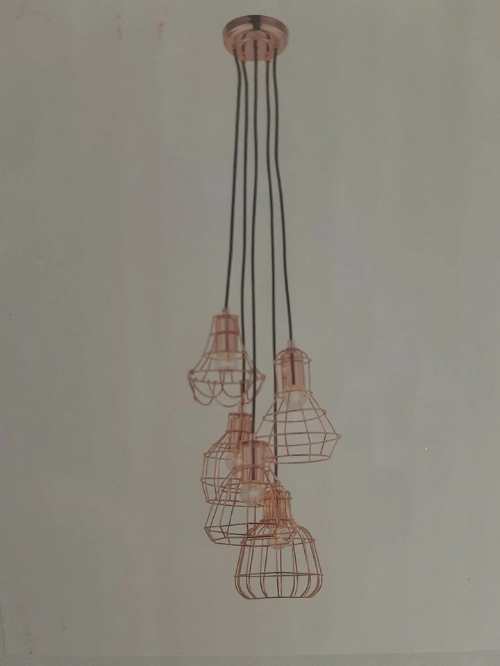 Litton Lane 5-Light Metallic Copper Bell Shaped Pendant  - Image 1 of 4