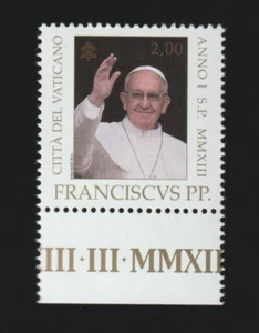 CITTA' DEL VATICANO 2,00 EURO INIZIO PONTIFICATO PAPA FRANCESCO 2013 NUOVO MNH - Picture 1 of 1