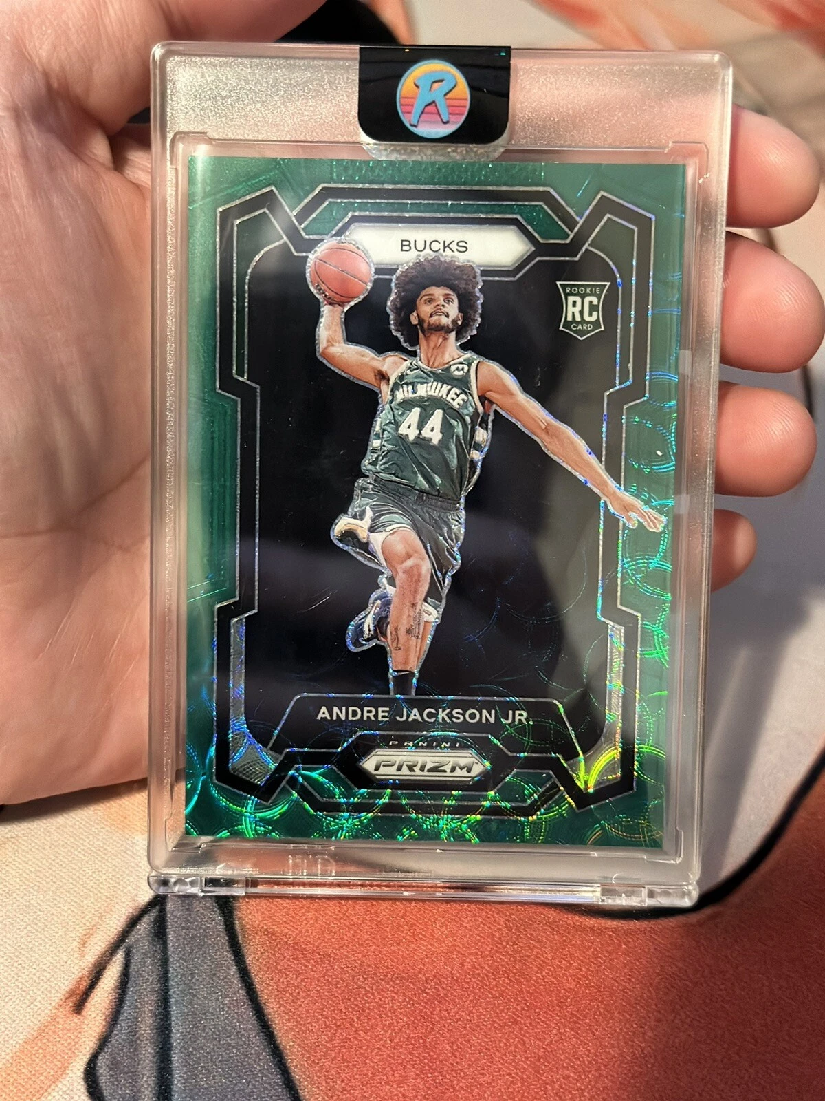 2023-24 Panini Prizm Choice #131 Andre Jackson Jr. 8/8 Green RC