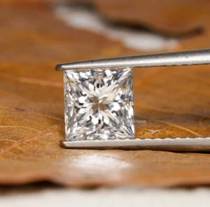 EGL Lab-created Loose Diamond 1.10 Carat H / VVS2 Princess Cut 5.8 mm P34 - Picture 1 of 11