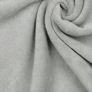 Algodón Elástico Terry Rizo Tejido - Gris Claro - Imagen 1 de 3