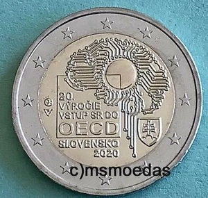 Slowakei 2 Euro Gedenkmünze 2020 OECD Euromünze commemorative coin - Bild 1 von 1