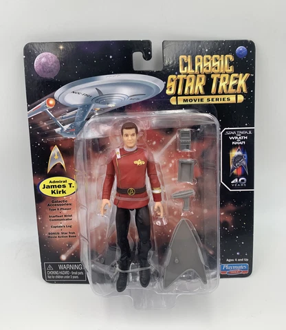 Playmates Star Trek James T Kirk Action Figure NEW 2022 SERIES! WRATH OF KHAN Cover