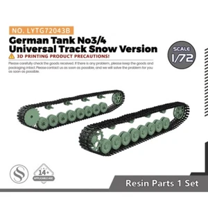SSMODEL LYTG72043B 1/72 Tanque Alemán III/IV Universal Pista Versión Nieve - Imagen 1 de 3