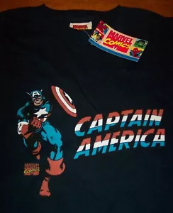 CLASSIC CAPTAIN AMERICA Marvel Comics T-Shirt MEDIUM NEW w/ TAG - Picture 1 of 3