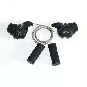 Shimano RevoShift SL-RS25 Twist Grip Shifter 3/6/18 Speed Black - Picture 1 of 9