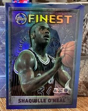 1995-96 SHAQUILLE O'NEAL FINEST #32 REFRACTOR - NO PEEL 