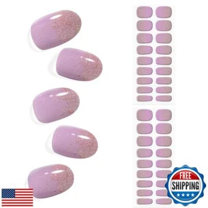 36pcs Semi Cured Gel Nail Strips Salon-Quality UV Gel Nail Wraps Stickers,Rea - Picture 1 of 5