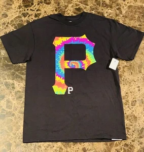 Brand New MLB Pittsburgh Pirates Men’s Black Logo Shirt Size M - Picture 1 of 4