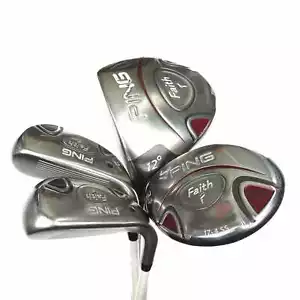 Left Handed Ping Faith Woods Set / Driver, 3 Wood, 6 Hybrid & 5 Hybrid / ULT ... - Picture 1 of 16