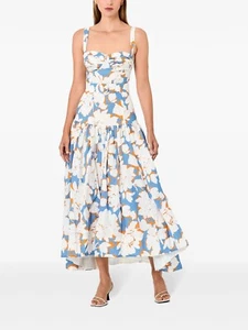 Nicholas Drenica Leinenkleid mit Blumendruck AU8/US4 Orig. $ 495 NEU - Bild 1 von 7