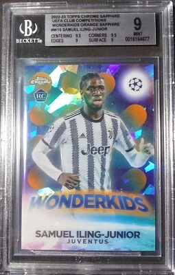 2022-23 Topps Chrome Sapphire Rookie /50 Orange #W-15 Samuel Iling-Junior RC BGS - Image 1 of 4