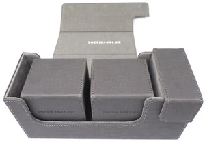Docsmagic.de Premium Magnetic Tray Long Box Silver Small + 2 Flip Boxes - Silber - Bild 1 von 8