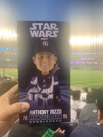 2023 NY Yankees Anthony Rizzo The Mandalorian Bobblehead Star Wars Night 5/12/23 Cover