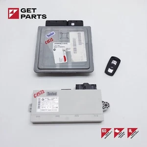 06-08 BMW E60 E90 N52 MOTOR ECU SET DME MSV70 CAS LLAVE DE ENCENDIDO 12147561684 OEM - Imagen 1 de 8