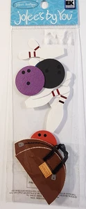 Bowling Pins Bag Balls  Jolee's By You 3D Stickers 2010 - Picture 1 of 2