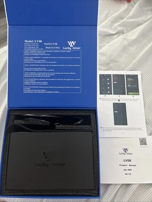 Lucky Miner LV08 , Power Input 12v DC 15A, Hash Rate: 4.2 +/- TH/s , 150W - Image 1 of 3