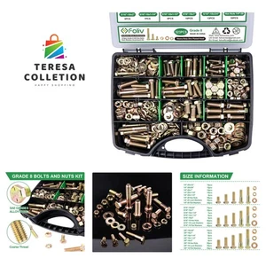 523-teiliges Set aus legiertem Stahl Schrauben & Muttern - korrosionsbeständige Sechskantbefestigungen - Bild 1 von 9