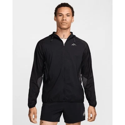 NWT Men's Nike Trail Aireez Running Jacket -Small- Black - Image 1 of 4