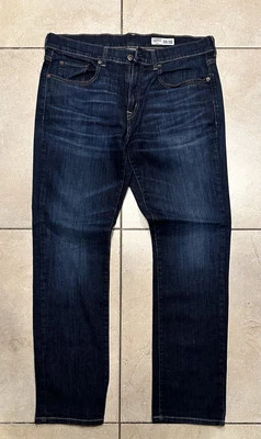 Pantalones de mezclilla elásticos Cremieux para hombre rectos lavados oscuros 35/32 RN#58909 ¡USADOS EN EXCELENTE ESTADO!! Foto 1 de 4