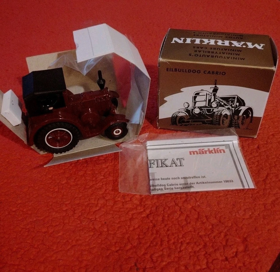 MÄRKLIN 1/43 - N°18033 EILBULLDOG CABRIO -REPLIKA - Germania Vintage - #94# - Immagine 1 di 4