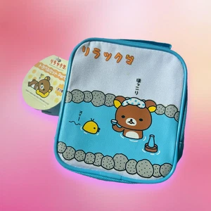 San-X Rilakkuma Travel Overnight Mini Bag Set with Accessories Onsen Theme - Picture 1 of 5