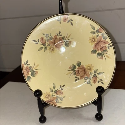 "Platos platillo Camp Mackenzie Childs 6"" rosas amarillas 1995 esmalte floral" Foto 1 de 4