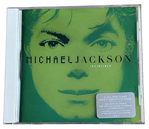 Michael Jackson Invincible Green Sleeve - Rare CD Hype Sticker - Picture 1 of 8