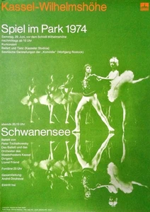 Kassel-Wilhelmshöhe. Spiel im Park 1974 : Schwanensee / Veranstalter : Magistrat - Bild 1 von 1