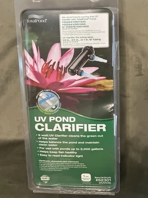 TotalPond #52301 Clarificador UV para estanques de hasta 2000 galones tubo de 1/2”-1” Foto 1 de 4