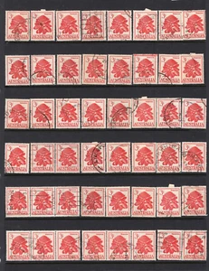 1959 3/- Shilling Red Waratah Flower Australia Used Stamp Lot x 48 - Picture 1 of 2