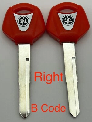 2 Keys Yamaha SR SR185 SR250 SR500 TT-R TT-R50 TTR-90 TT-R Motorcycle Key Blanks - Image 1 of 2