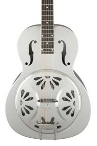 Gretsch G9221 Bobtail Steel Round-Neck A.E., Steel Body Spider Cone Resonator - Picture 1 of 6