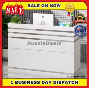 Impressions Reception Office Desk Counter with Shelves - AU STOCK FREE SHIPPING - Picture 1 of 7