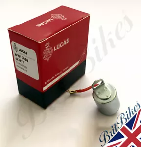 GENUINO CONDENSADOR LUCAS BSA C11G C12 TRIUMPH NORTON ARIEL ENFIELD- LU423871 - Imagen 1 de 2