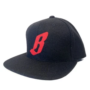 BILLIONAIRE BOYS CLUB Embroidered B Logo Wool Blend Snapback Hat Black - Picture 1 of 5
