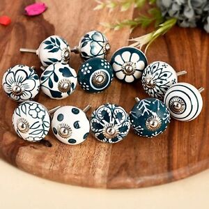 Wholesale Lot OF 30 Pc Indian Vintage Limited Cramic Door Knobs Cabinet Handle