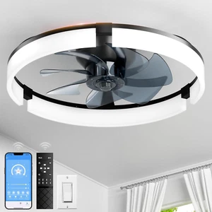 VENTILADOR DE TECHO SOPLADOR 20 pulgadas luces control remoto regulable montaje empotrado, 6 velocidades - Imagen 1 de 7