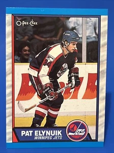 1989-90 O-Pee-Chee Pat Elynuik Rookie Card #94 Winnipeg Jets RC Sharp! - Picture 1 of 2
