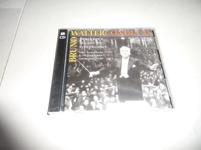 Bruno Walter Conducts Bruckner: Symphonies 4 & 9 CD-1262 Music & Arts NEW SEALED — 第 1/4 张图片