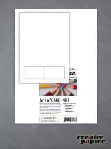 briefCARD 401 Briefbogen mit integrierter Karte 50 Blatt weiß 120 g/m² - Bild 1 von 3