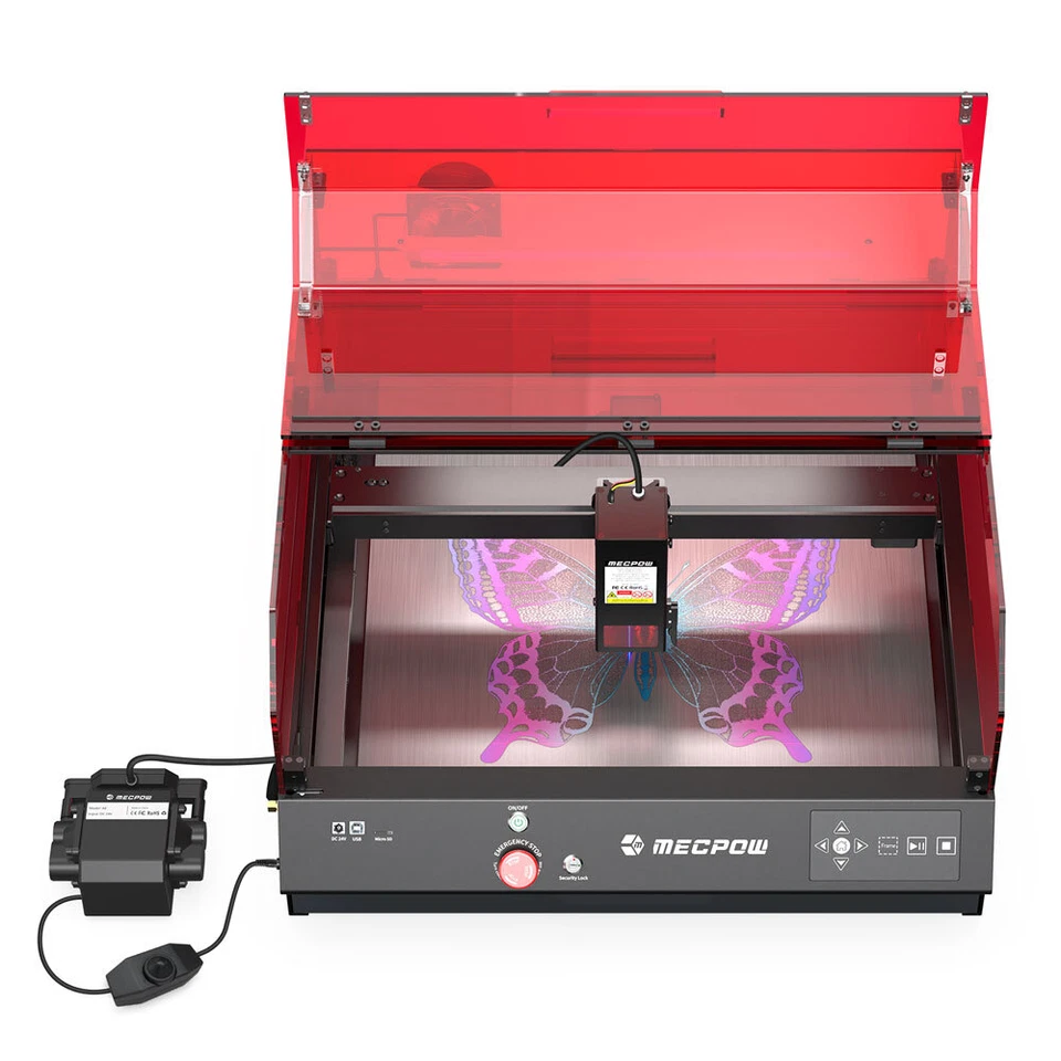 Mecpow X4 Pro 22W Laser Engraver w/Air Assist,22000mm/min Speed Laser Engraving - Image 1 of 4