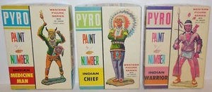 (3) Pyro Indian Chief & Warrior & Medicine Man Kit Completo Modelo Figura Occidental - Imagen 1 de 11